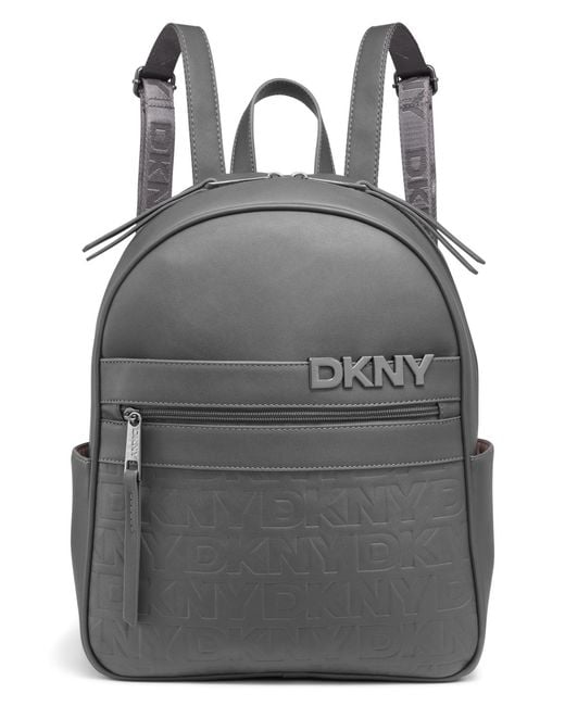 DKNY Gray Clean Cut 14" Backpack