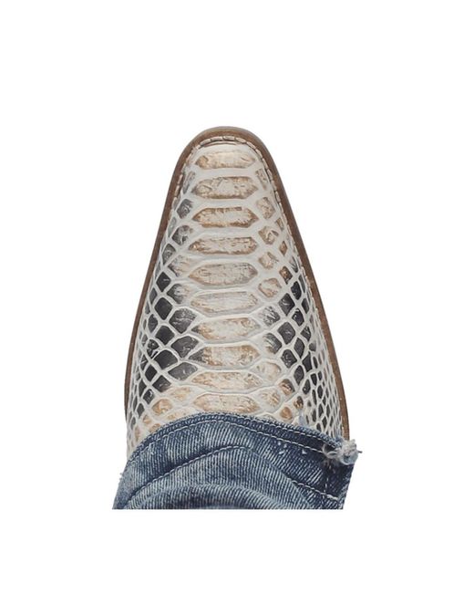 Dingo Blue Shabby Leather Boots