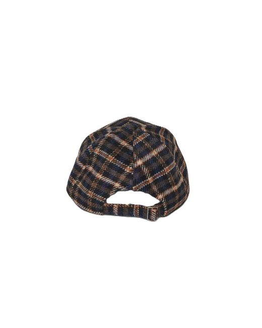 Hat Attack Black Check Cap