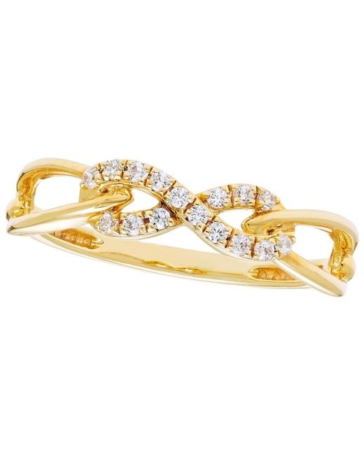 Macy's Metallic Diamond Ring (1/8 Ct. T.w.