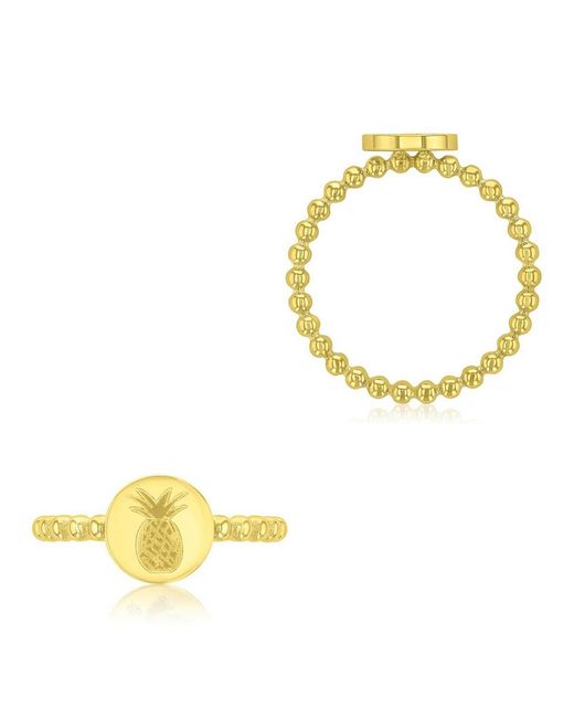 Roxy Waterproof Yellow Pineapple Beads Ring