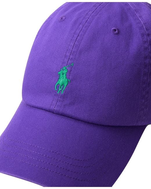Polo Ralph Lauren Purple Classic Chino Cap for men