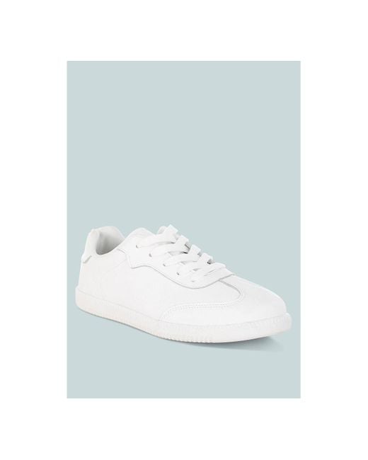 Rag & Co Blue Bostonia Real Leather Casual Sneakers
