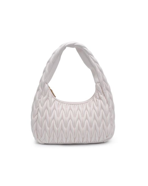 Urban Expressions White Helen Quilted Shoulder Bag