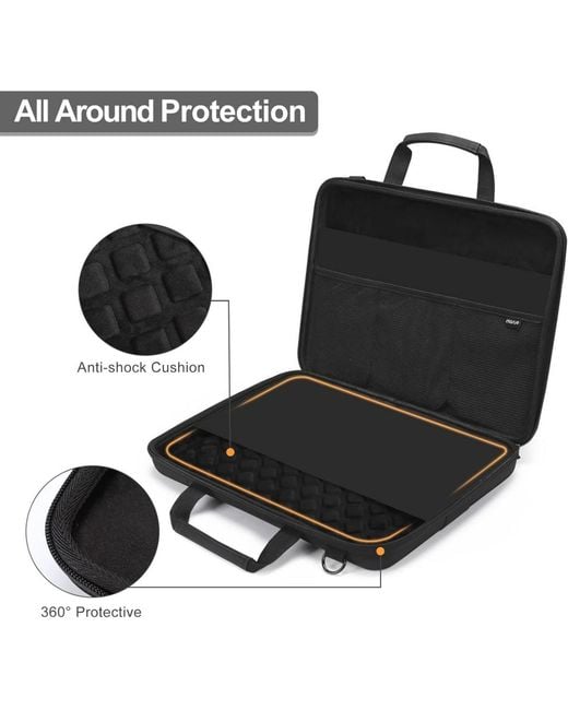 Mosiso Black Hard Shell Laptop Case