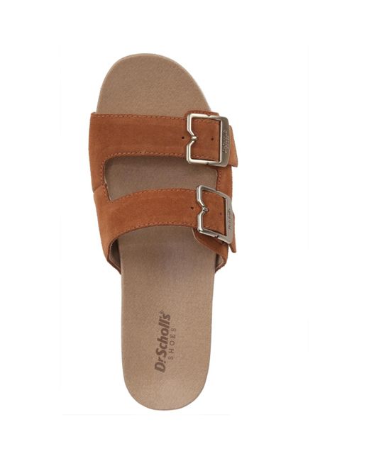 Dr. Scholls Brown Original Vibe Slide Platform Sandals