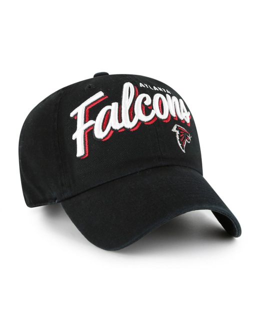 '47 Black Atlanta Falcons Ariana Clean Up Adjustable Hat