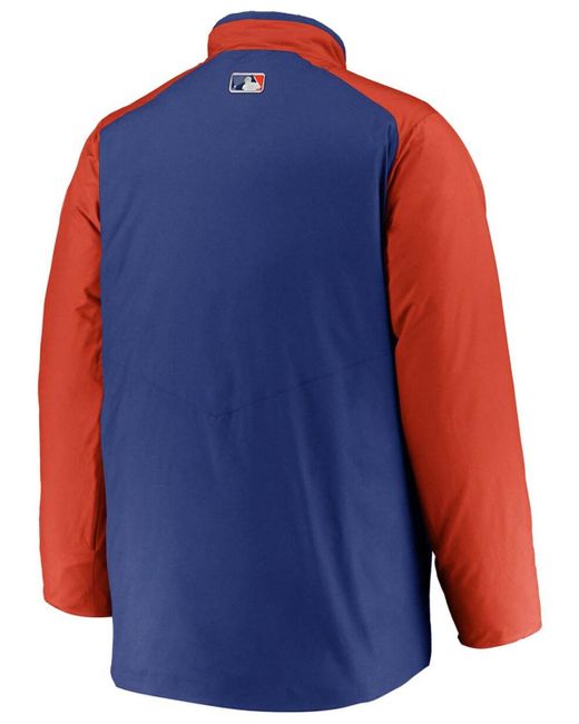 Nike Blue Royal, Orange New York Mets Authentic Collection Dugout Full-zip Jacket for men