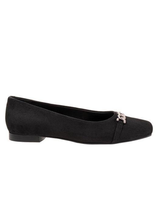 Trotters Black Harmony Flat