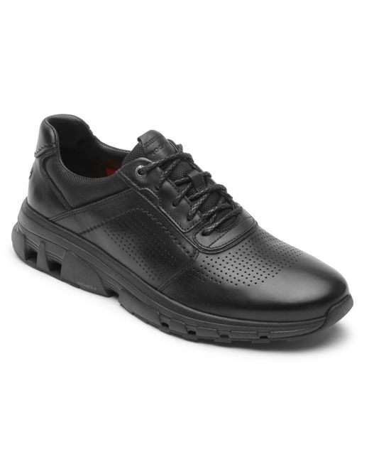 Rockport Black Reboundx Plain Toe Shoes for men