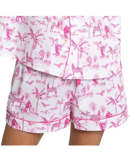 Sant And Abel Multicolor Skydog Toile Short Pj Set