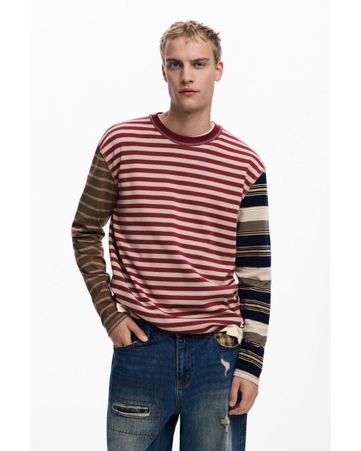 Desigual Blue Patch Denim Trousers for men