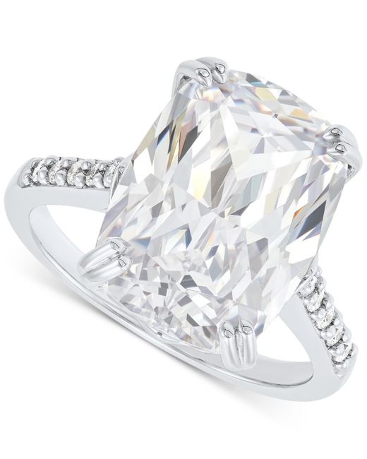 Arabella Metallic Cubic Zirconia Oval Ring