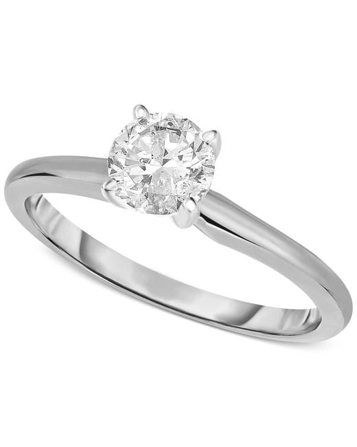  Macy s  Engagement  Ring  Certified Diamond 3 4 Ct T w 