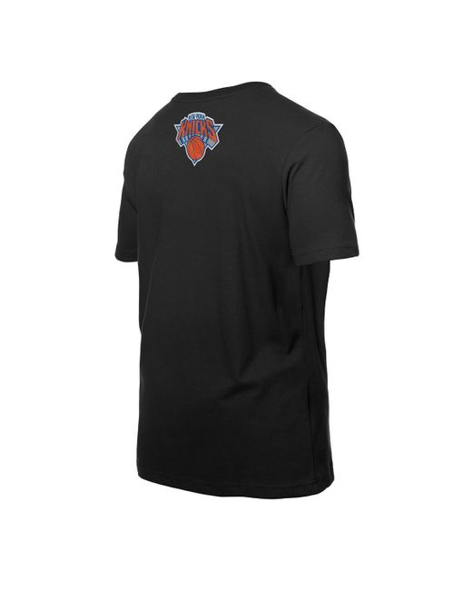 KTZ Black New York Knicks Premium Wordmark T-shirt for men