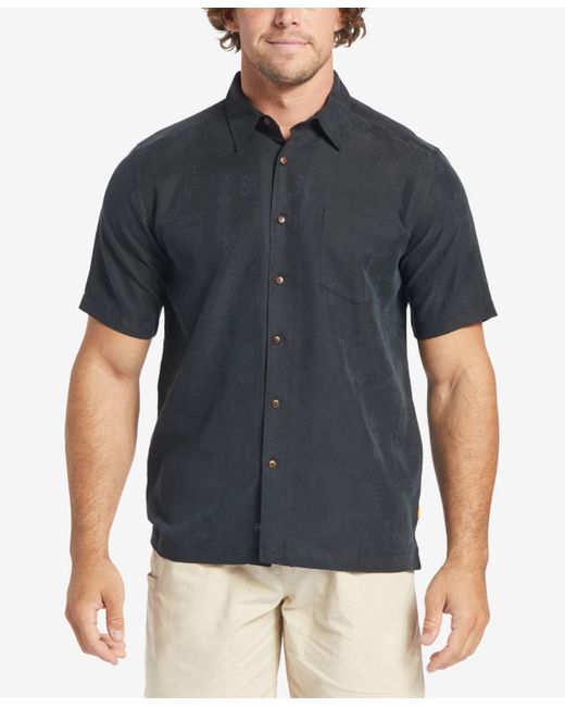 Quiksilver Blue Manele Bay Short Sleeves Shirt for men