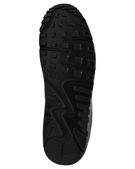 Nike Black Air Max 90 Premium Casual Sneakers From Finish Line for men