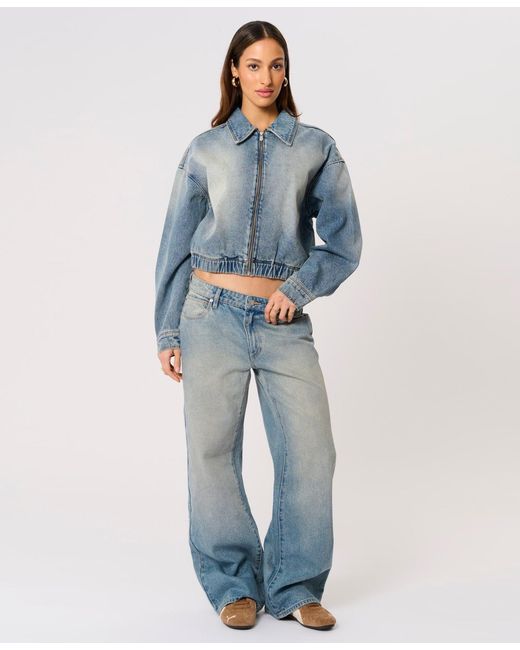 A.Brand Blue Denim Full-zip Jacket