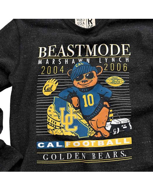 Roots Of Fight Gray Marshawn Lynch Cal Bears Beast Mode Tri-blend Pullover Sweatshirt for men