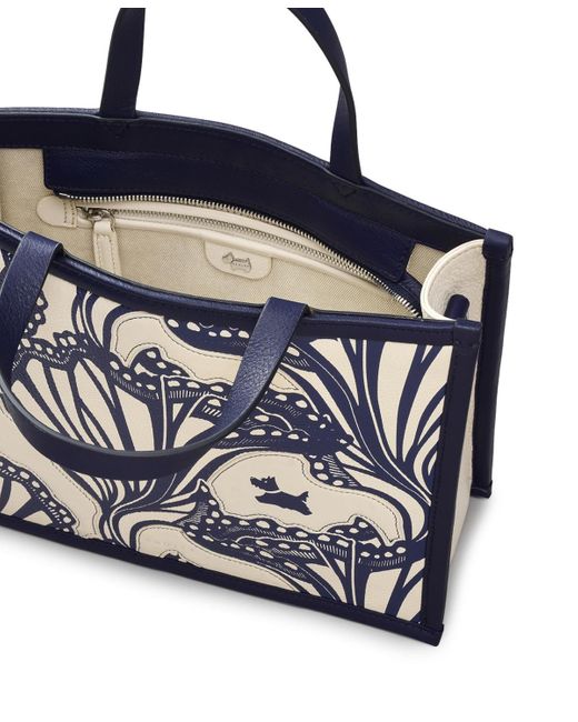 Radley Blue Under Sea Small Zip Top Grab Bag