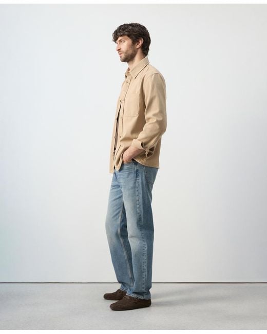 Mango Natural Pockets Overshirt for men