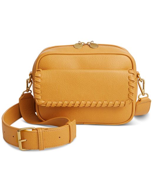 Style & Co. Natural Whip-stitch Camera Crossbody
