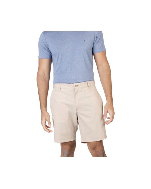 Tailorbyrd Blue On The Fly Melange Shorts for men