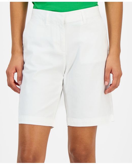 Nautica White Jeans Riviera Solid Shorts