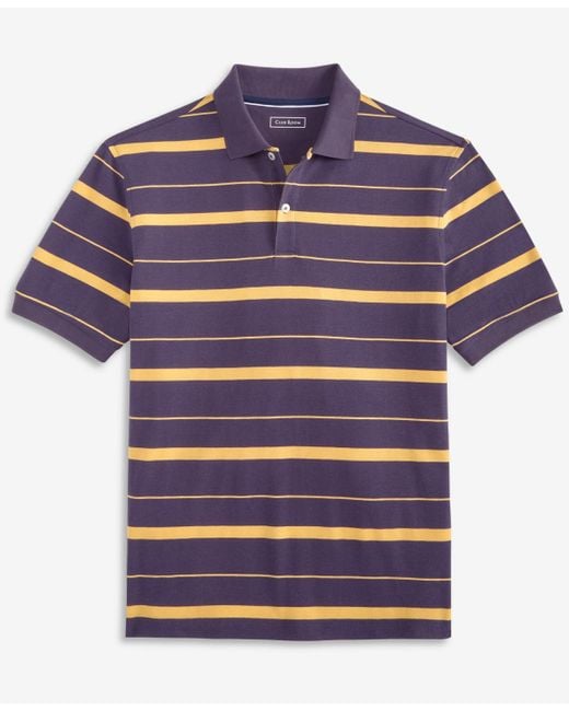 Club Room Blue Fred Striped Polo Shirt for men