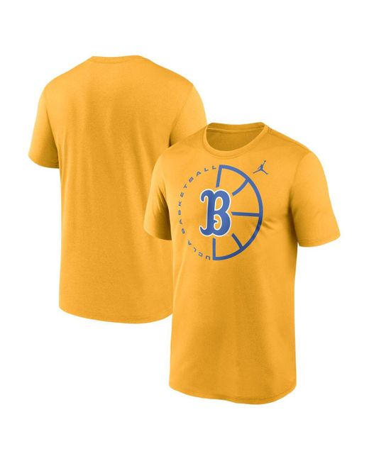 Nike Orange Ucla Bruins Legend Basketball Icon Performance T-shirt for men