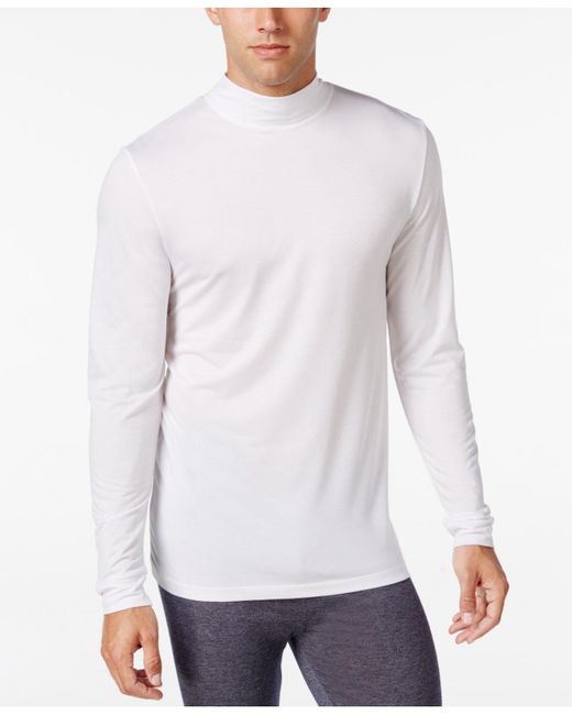 32 Degrees Heat, Mock Neck Turtle Neck Base Layer in White for Men | Lyst