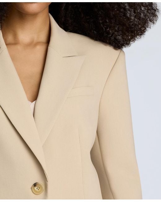 Kenneth Cole Natural Luxe Twill Slim One-button Jacket