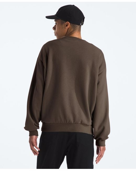 The North Face Brown Evolution Simple Dome Oversized Crew Sweatshirt for men