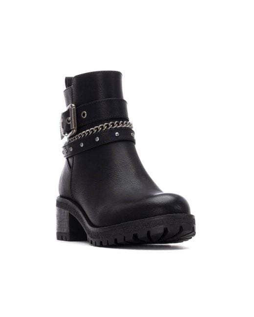 Xti Black Ankle Booties Refresh Collection By