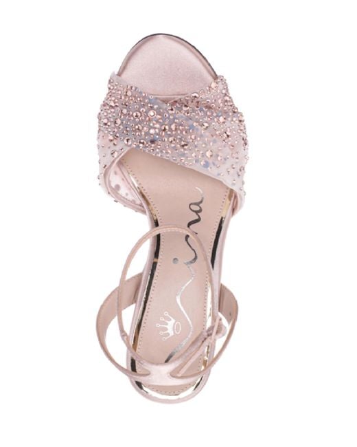 Nina Pink Vida Almond Toe Evening Sandals