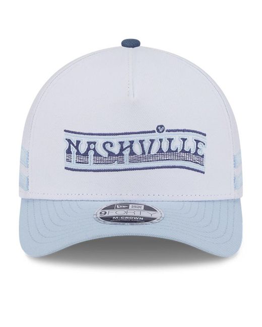 KTZ /light Blue Nashville Sc 2025 Jersey Hook 9forty M-crown Adjustable Hat for men