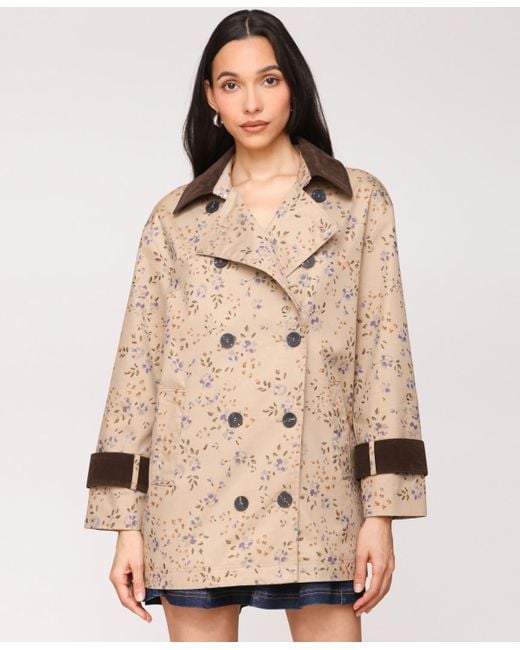 Avec Les Filles Natural Asymmetrical-double-breasted Oversized Trench Jacket