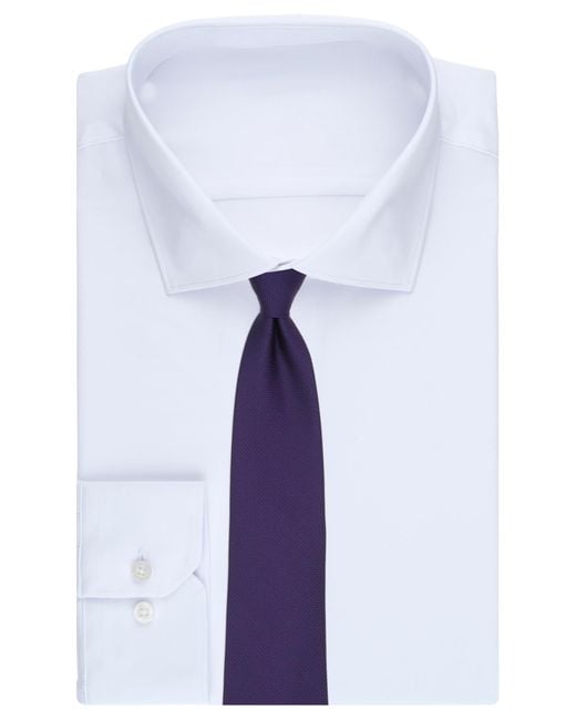 Brooks Brothers Purple B By Classic Solid Pattern Tie for men