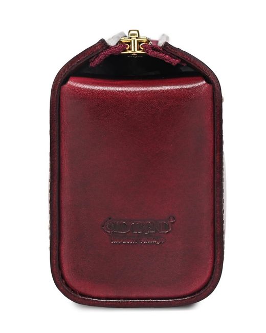 Old Trend Red Portable Leather Box