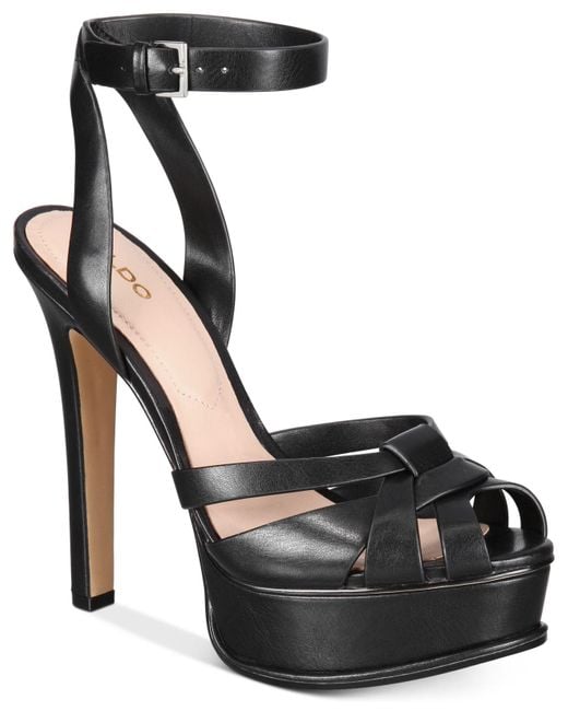 ALDO Black Lacla Platform Dress Sandals