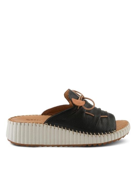 Spring Step Brown Nevelle Slides