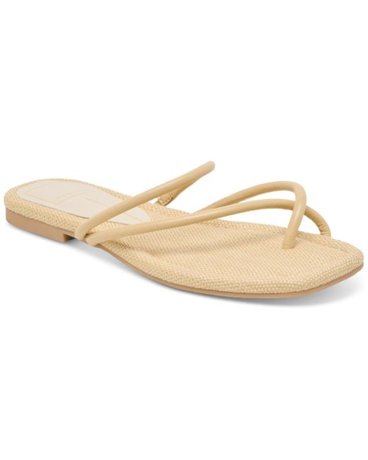 Dolce Vita White Leanna Strappy Flat Sandals