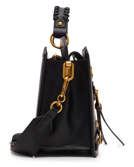 Steve Madden Black Bevelyn Satchel Bag