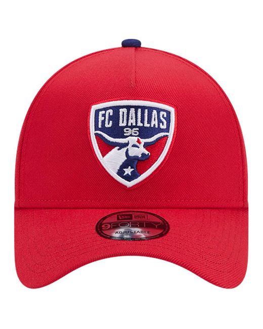 KTZ Red Fc Dallas 2024 Kick Off Collection 9forty A-frame Adjustable Hat for men