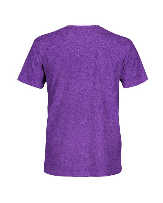 1863fc Purple Louisville City Fc Mono Badge Vintage Tri-blend T-shirt for men