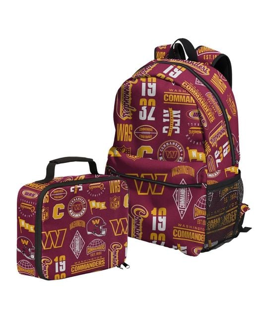 Outerstuff Red Washington Commanders Backpack And Lunchbox Set
