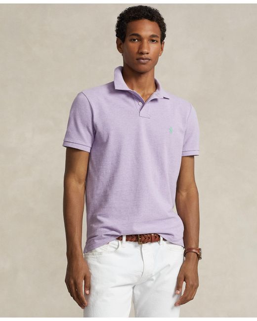 Polo Ralph Lauren Classic-fit Mesh Polo Shirt in Purple for Men | Lyst