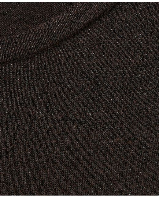 Mango Black Bow Knit Sweater