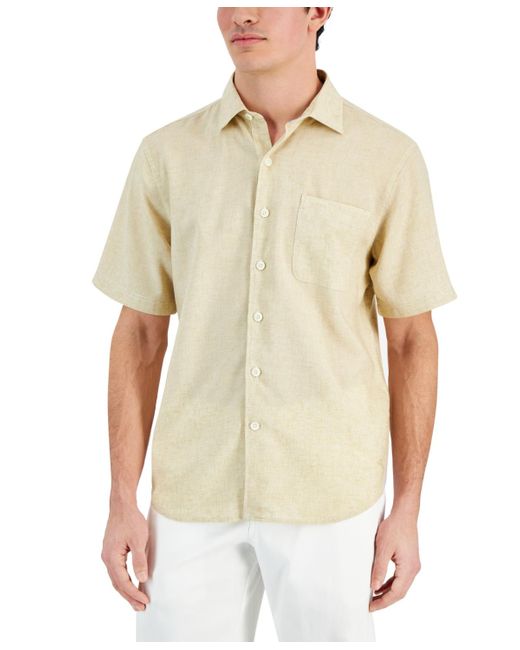 Tommy Bahama Natural Sand Desert Short-sleeve Shirt for men