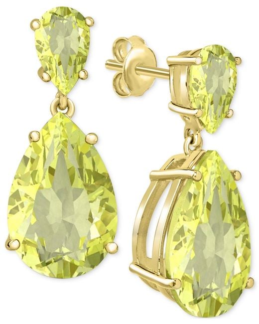 Macy's Yellow Drop Earrings